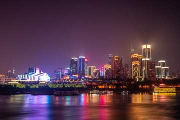 Fototapeta na wymiar Night view of chongqing city