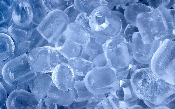 background with ice cubes