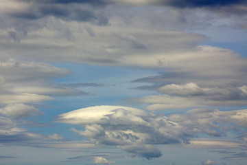 Amazing clouds in the blue sky