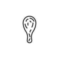 Cudgel outline icon. linear style sign for mobile concept and web design. Truncheon of stone age simple line vector icon. Symbol, logo illustration. Pixel perfect vector graphics