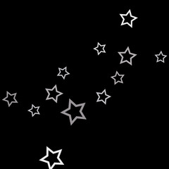 Colorful Stars Confetti, Mystery Sparkling Vector Background. Trendy Glowing Magic Glitter, Lights. Festive Falling Colorful Stars Confetti for Ads, Posters. 