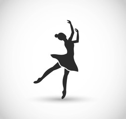 Fototapeta na wymiar Ballerina icon vector