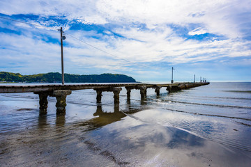 原岡海岸の桟橋　Jetty in Chiba