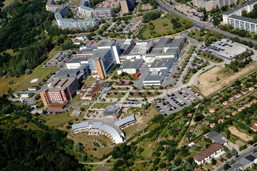 Fototapeta premium Neubrandenburg, Ostzstadt mit Kliniken