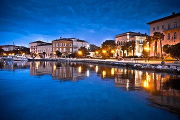 Town of Porec waterfront colorful dawn view