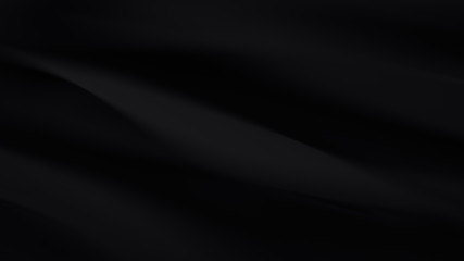 Abstract black wave background. Dark organic smooth line.