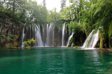 Fototapeta na wymiar Amazing Plitvice Lakes National Park, Croatia