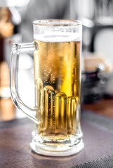 Glass of cold beer
