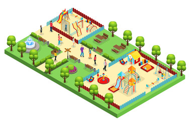 Isometric Amusement Park Concept