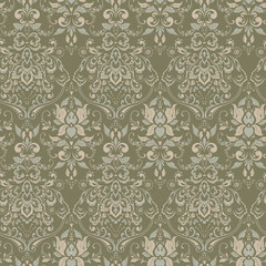 Vintage floral seamless patten. Classic Baroque wallpaper. 
