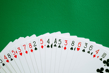 poker card copy space