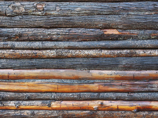 Stacked wood logs background details   