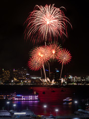 Fireworks sign of cristmas/ New Year eve and special festival.