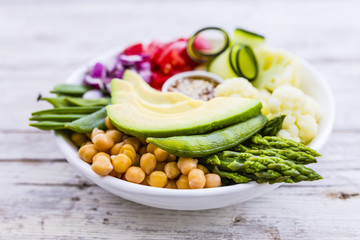 Buddha bowl, healthy and balanced food. 