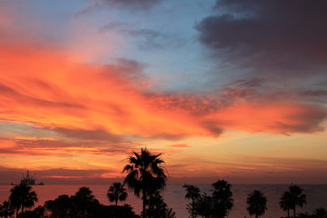 Morning above the sea in Limassol Cyprus