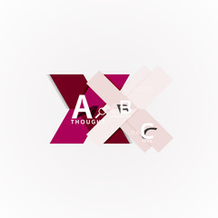 Geometric design abstract option infographics