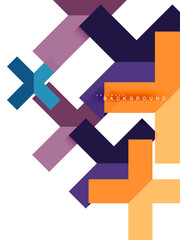 Multicolored abstract geometric shapes, geometry background for web banner