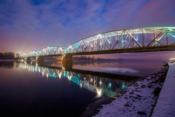 Beautiful bridge in Torun, Poland