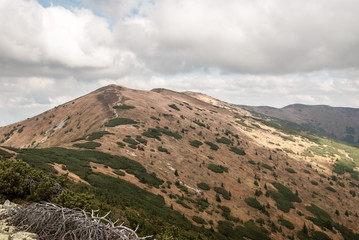 Mala Chochula, Velka Chochula, Kosarisko, Velka hola and Latiborska hola hills in autumn Nizke Tatry mountains in Slovakia © honza28683