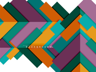 Multicolored abstract geometric shapes, geometry background for web banner