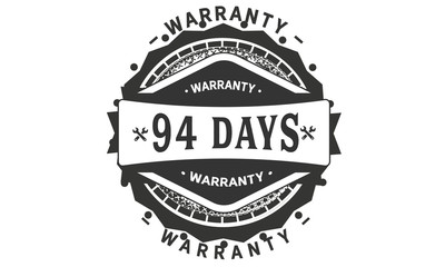 Fototapeta premium 94 days warranty icon stamp