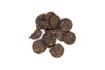 Vegan crackers with vanilla chocolate