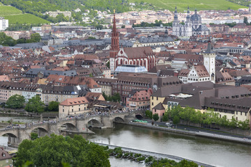 Fototapeta na wymiar Stadtansicht Würzburg