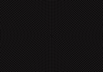 Abstract black circle mesh speaker pattern background vector illustration.