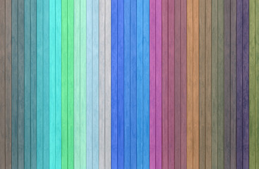 panneau de bois, bandes colorées verticales