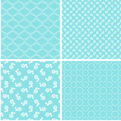 Chic different vector seamless patterns