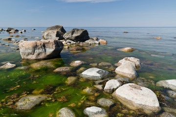 Rocks on the seacoast of Baltic Sea, in North Estonia.