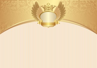 Vintage background with royal frame