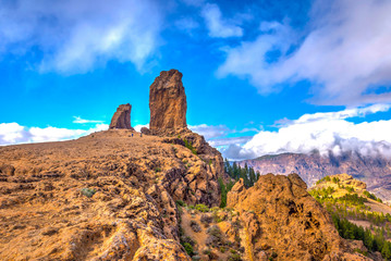 Roque Nublo peak rock, Gran Canaria, Spain