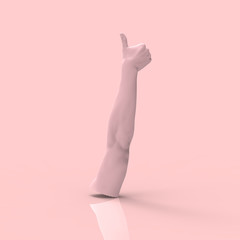 I like it Thumbs up 3D Render 