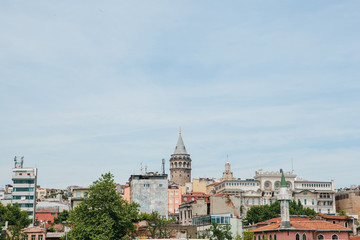 Obraz premium Beautiful view of the European part of Istanbul. Travel around Turkey