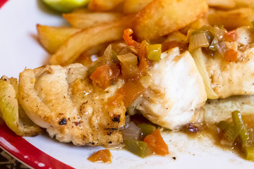 brochette de lotte