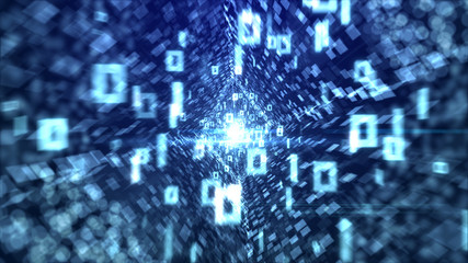 Abstract diamond shaped blue background