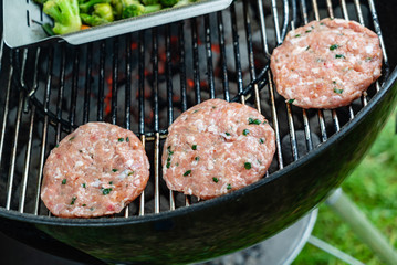 grilled cutlet for burgers