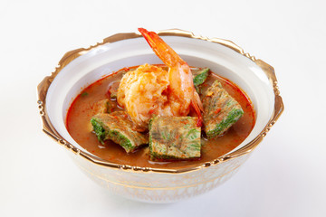 Sour Curry with Vegetable and shrimp.