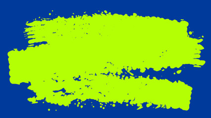 Yellow and Blue Paint Brush Strokes