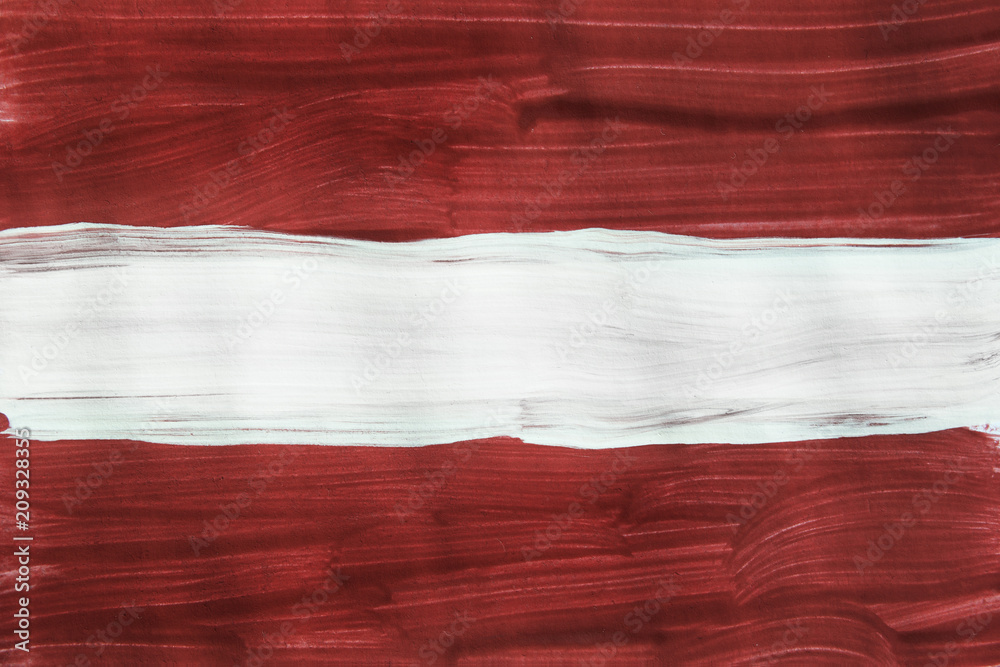 Canvas Prints Painted Latvian flag