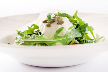 fresh salad with arugula