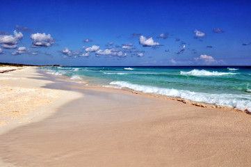 Fototapeta na wymiar Spiaggia Cozumel mare