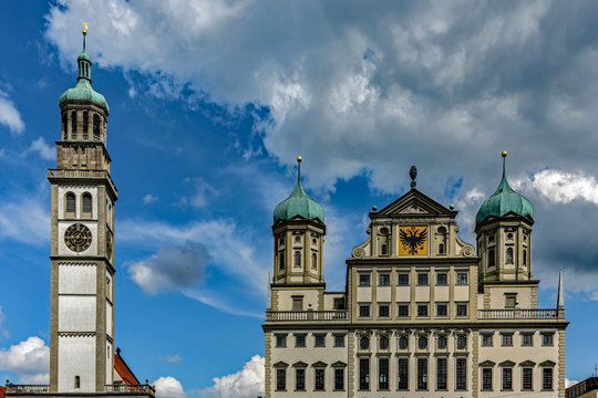 Perlachturm und Rathaus