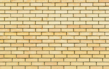 Yellow brick wall, brickwork texture, background