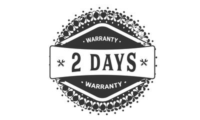 Obraz premium 2 days warranty icon stamp