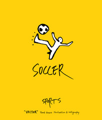스포츠 포스터 / 손으로 그린 스포츠 그림