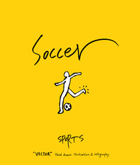 스포츠 포스터 / 손으로 그린 스포츠 그림