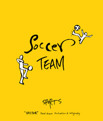 스포츠 포스터 / 손으로 그린 스포츠 그림