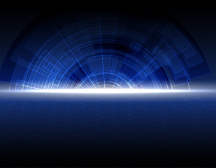 Digital technology world. Business virtual concept. Vector background